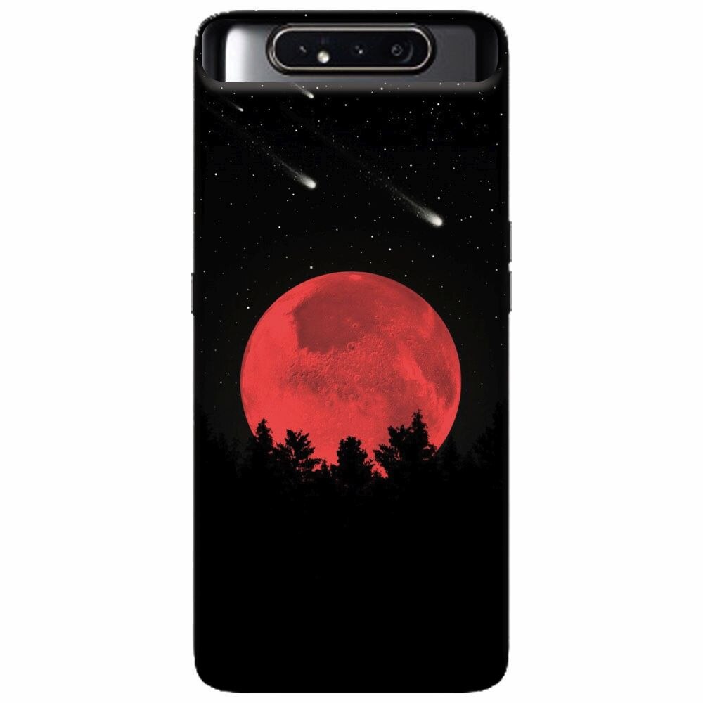 Husa silicon pentru Samsung Galaxy A80, Blood Moon