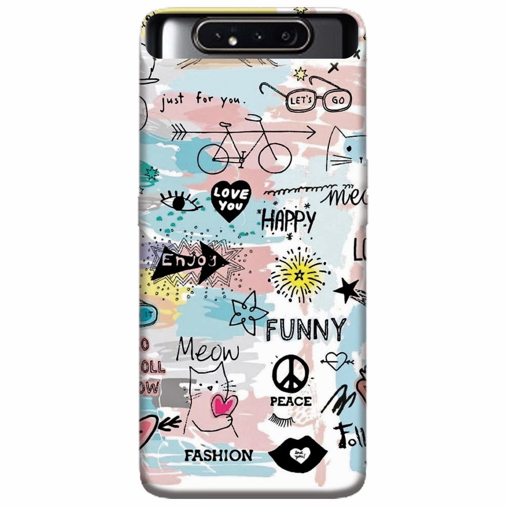 Husa silicon pentru Samsung Galaxy A80, Travel 101