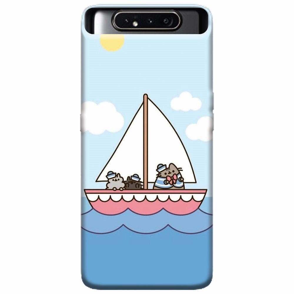 Husa silicon pentru Samsung Galaxy A80, Happy Sailors
