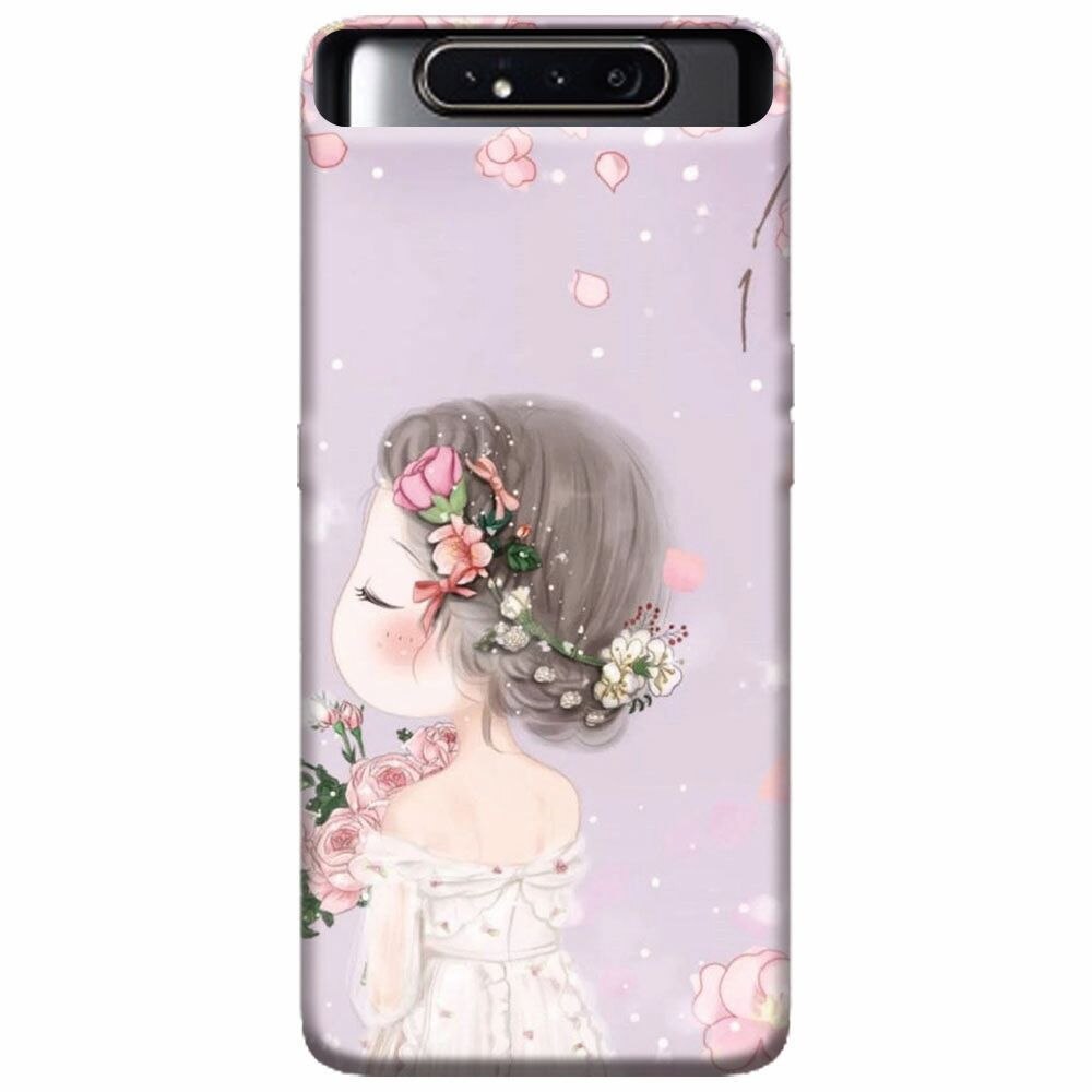 Husa silicon pentru Samsung Galaxy A80, Girl 001