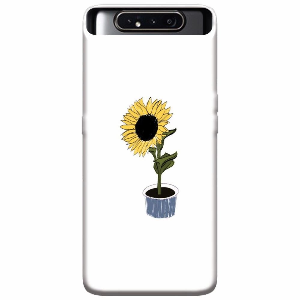 Husa silicon pentru Samsung Galaxy A80, Sun Flower