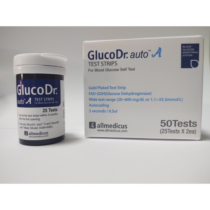 Teste de glicemie, Allmedicus, GlucoDr. Auto, 20-600mg/dL