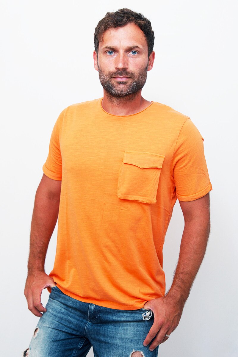 Tricou regular fit Kiabi, Portocaliu