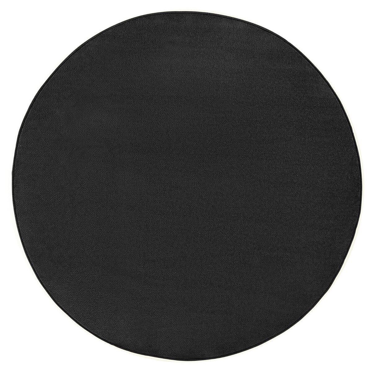Covor Unicolor Nasty, Rotund, Negru, 133x133, C27-471722