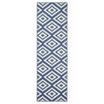 Covor Modern & Geometric Basic, Albastru, 80x400, C450-470218 Covor Modern & Geometric Basic, Albastru, 80x400, C450-470218