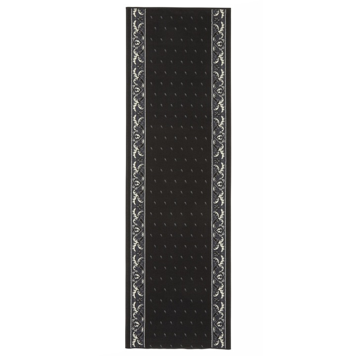 Covor Modern & Geometric Basic, Negru, 80x200, C133-470204