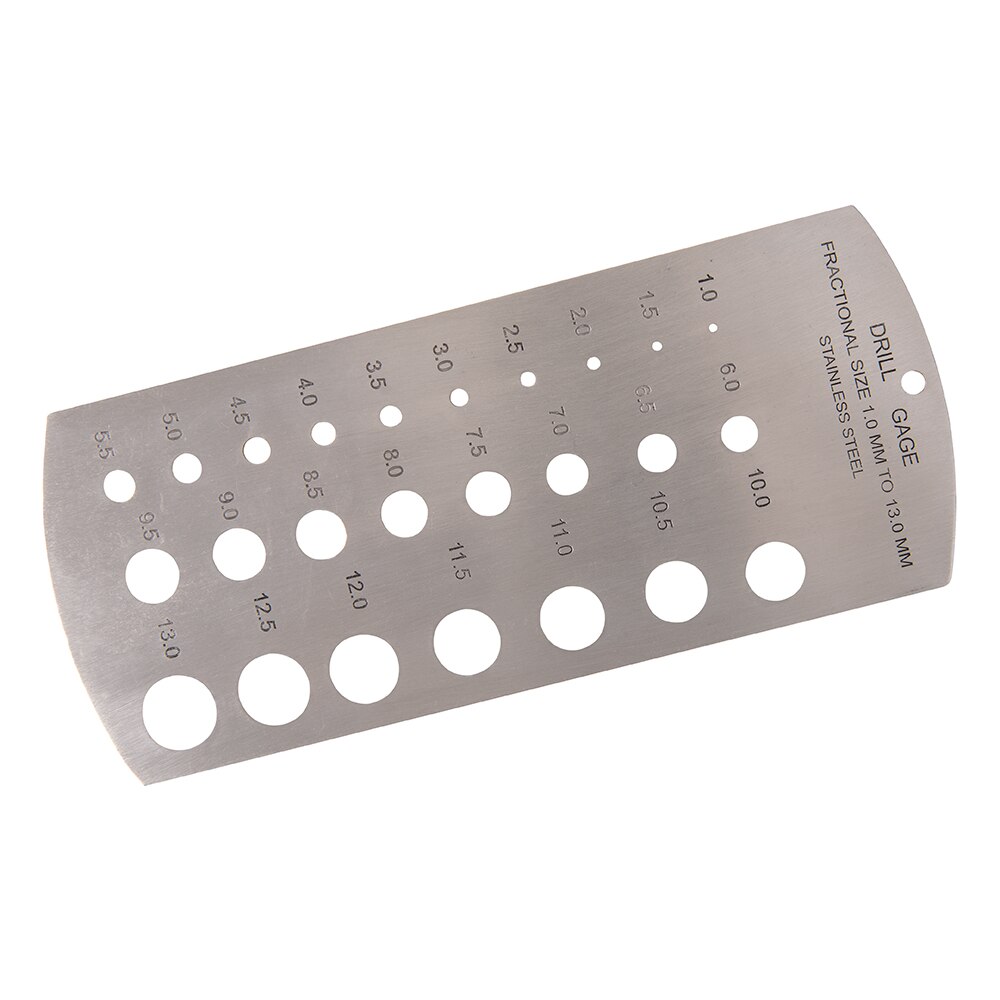 Dispozitiv masurare marime gauri, cm, imperial, fractii, Silverline