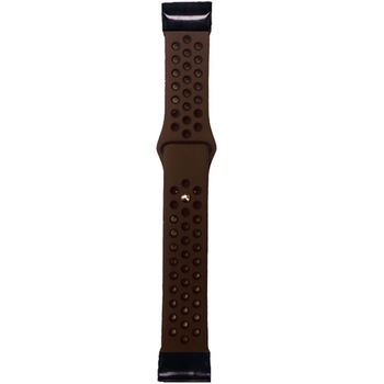 Curea ceas Smartwatch Garmin Fenix 5, 22 mm iUni Silicon Sport Maro-Negru