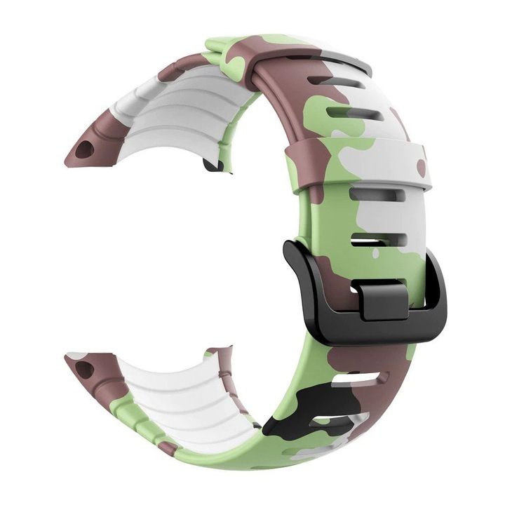 Силиконова каишка Smart Pulse за Suunto Core All Black, Камуфлажна