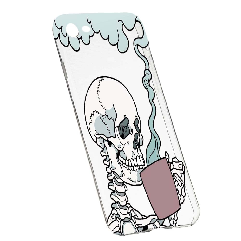 Husa de protectie Thinking Skull pentru HTC Desire 12, rezistenta la uzura, anti-alunecare, din silicon Premium, 252