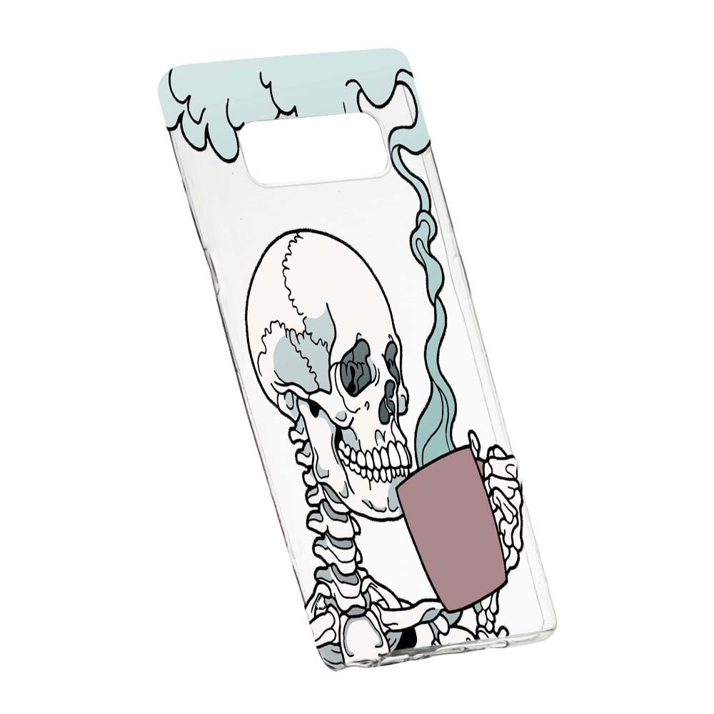 Husa de protectie Thinking Skull pentru Samsung Galaxy Note 8, rezistenta la uzura, anti-alunecare, din silicon Premium, 252
