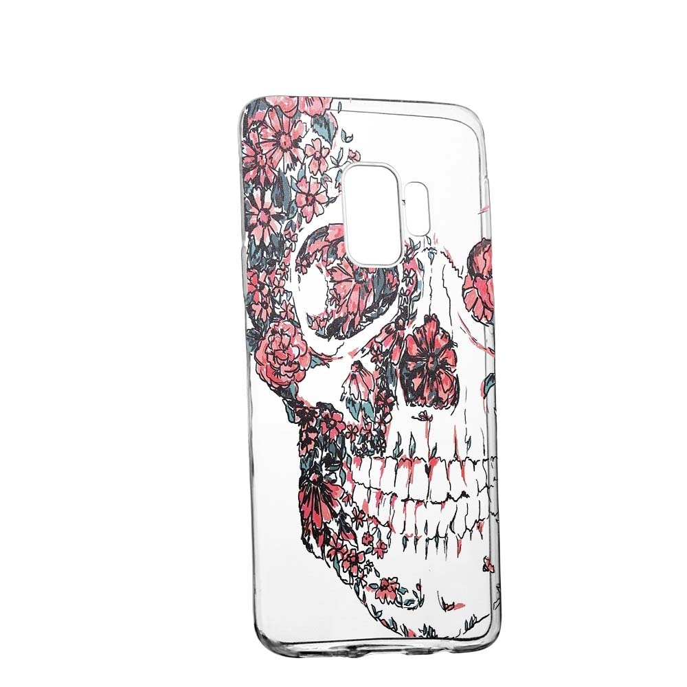Husa de protectie Skull pentru LG G7/G7 ThinQ, rezistenta la uzura, anti-alunecare, din silicon Premium, 253