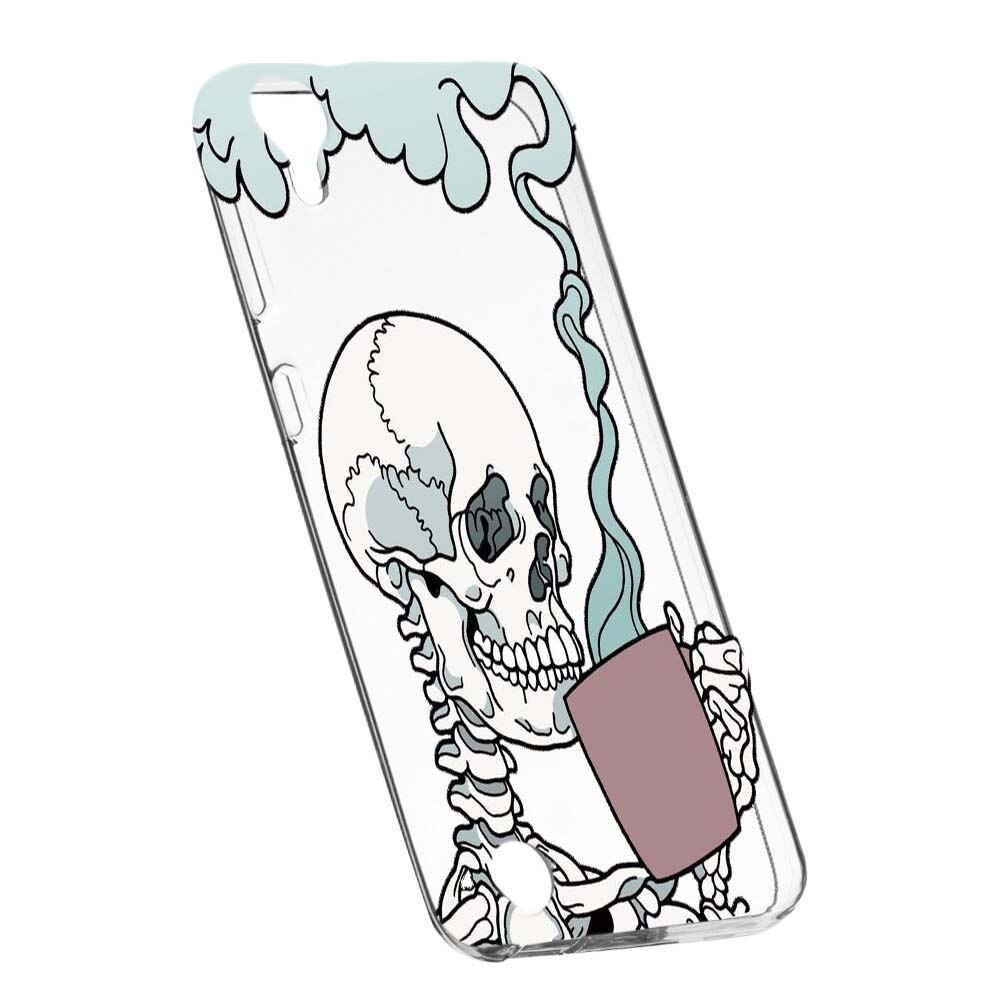 Husa de protectie Thinking Skull pentru HTC Desire 825/10 Lifestyle, rezistenta la uzura, anti-alunecare, din silicon Premium, 252