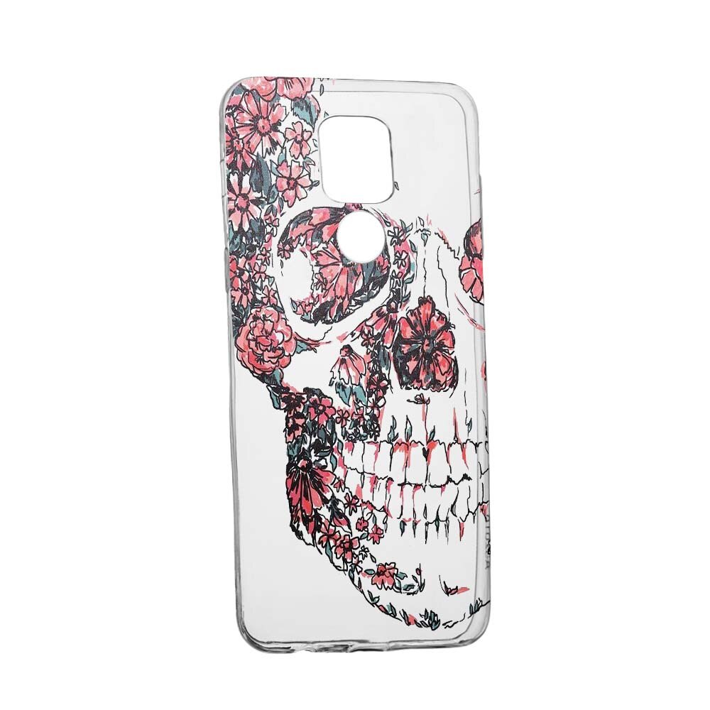 Husa de protectie Skull pentru Huawei Mate 20 X, rezistenta la uzura, anti-alunecare, din silicon Premium, 253