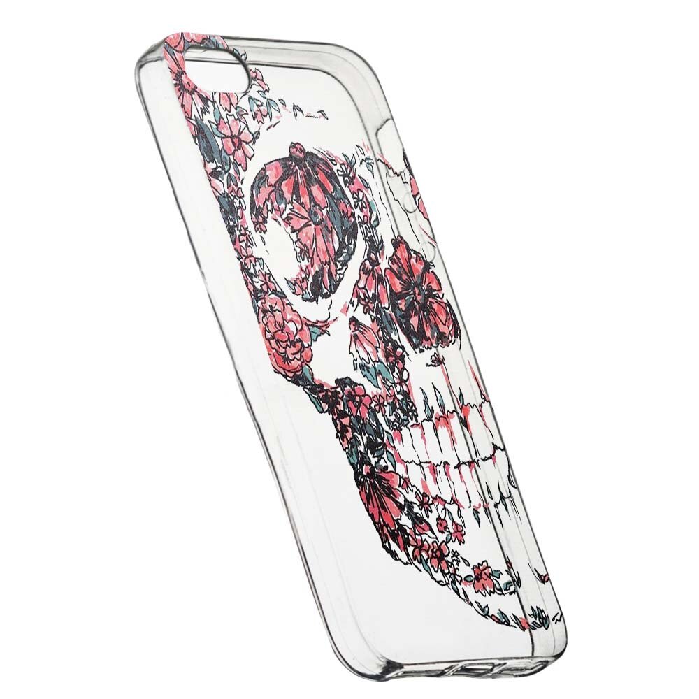 Husa de protectie Skull pentru Xiaomi Mi5S, rezistenta la uzura, anti-alunecare, din silicon Premium, 253