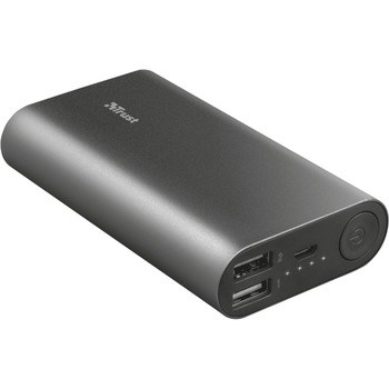 Acumulator extern Trust Luco, 7500 mAh, Metal, Negru Acumulator extern Trust Luco, 7500 mAh, Metal, Negru