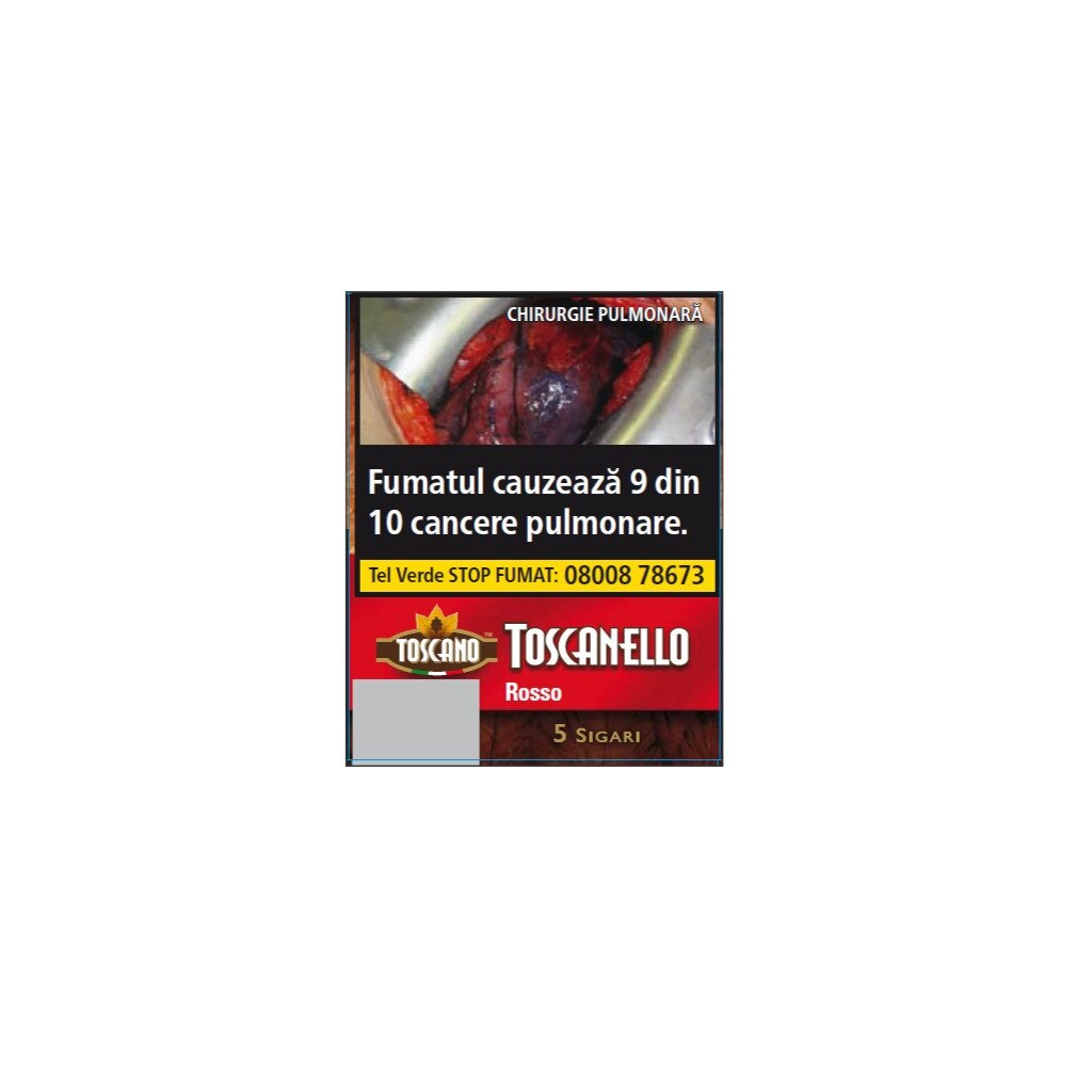 Tigari de foi, Toscano, Toscanello Rosso, 5 buc