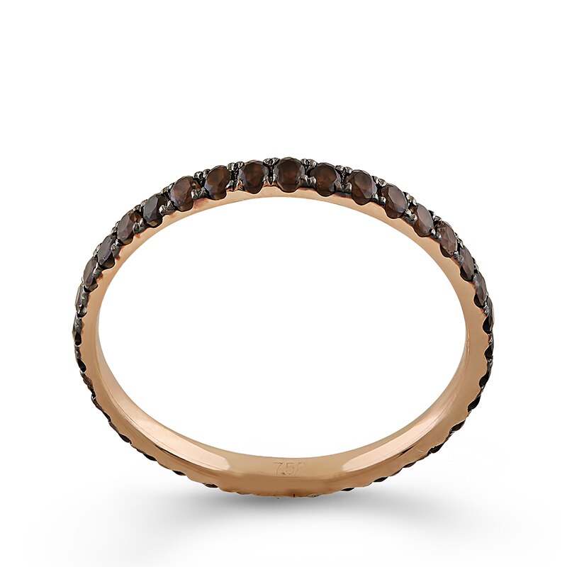 Inel Eternity Deruvo Aur 18k Quartz Fumuriu, 53 R35393-R