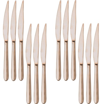 Set 12 cutite otel inoxidabil 18/10 INOXRIV NOVECENTO PINK GOLD Set 12 cutite otel inoxidabil 18/10 INOXRIV NOVECENTO PINK GOLD