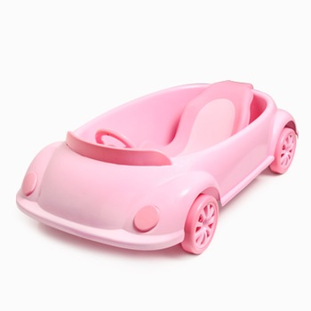 Cadita copii tip masinuta Pink Cadita copii tip masinuta Pink