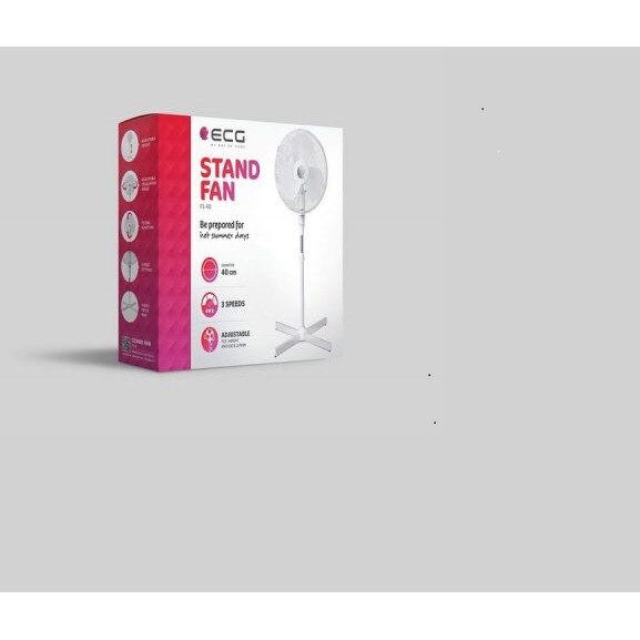 Ventilator cu picior ECG FS 40A, 50W, 40cm, 3 viteze, silentios