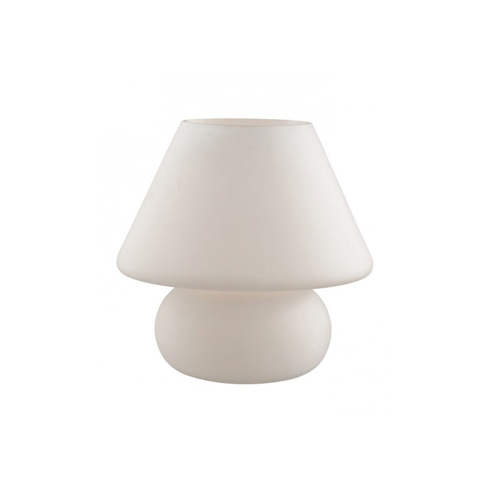 Veioza Prato lámpa TL1 kicsi, IDEAL LUX, üveg, fehér