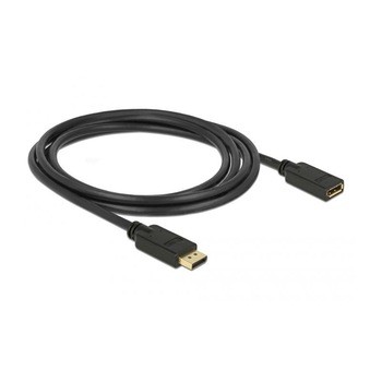 Cablu video , Delock , DisplayPort 1.2 60 Hz 4K 2m , negru Cablu video , Delock , DisplayPort 1.2 60 Hz 4K 2m , negru
