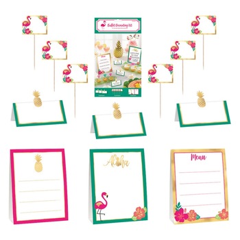 Kit decoratiuni masa petreceri - Aloha, Radar 410087, 12 buc/set Kit decoratiuni masa petreceri - Aloha, Radar 410087, 12 buc/set
