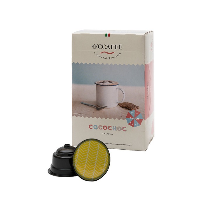 Кафе капсули O'CCAFFE Cocochoc съвместими със система Dolce Gusto, 16 бр.