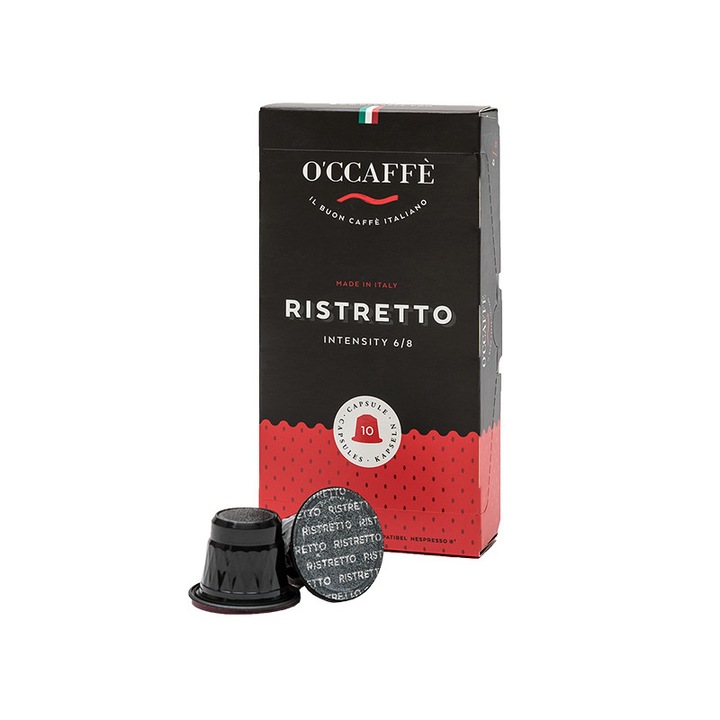 Кафе капсули O'CCAFFE Ristretto съвместими със система Nespresso, 10 бр