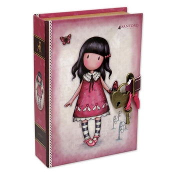 Caseta bijuterii cu lacatel Gorjuss - Time to Fly, 14x5x20 cm Caseta bijuterii cu lacatel Gorjuss - Time to Fly, 14x5x20 cm