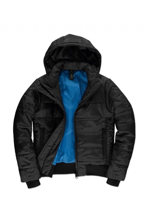 Geaca ada, Negru/Albastru cobalt