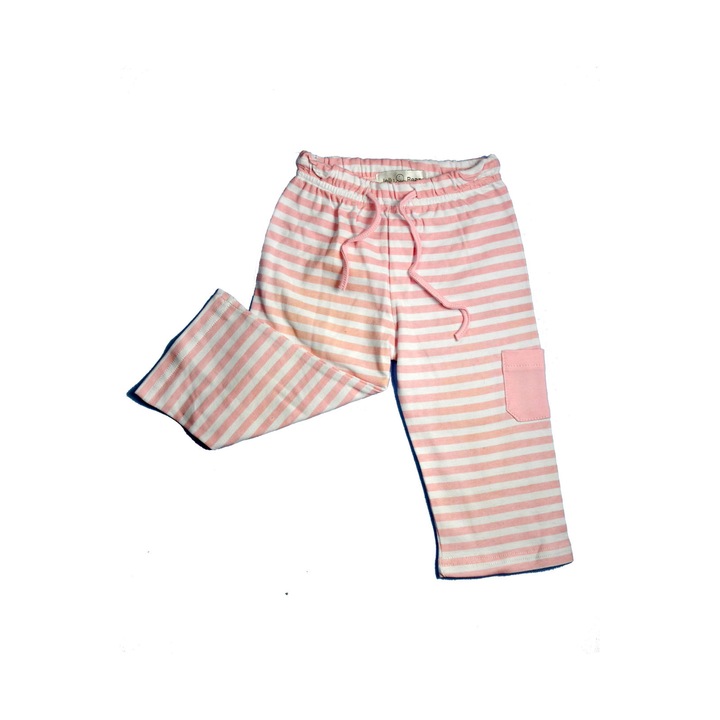 Lány rózsaszín csíkos nadrág – 68