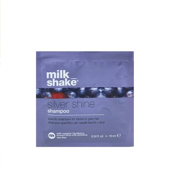 Sampon nuantator Milk Shake, Silver Shine Light, neutralizeaza tonurile galbene, 10 ml Sampon nuantator Milk Shake, Silver Shine Light, neutralizeaza tonurile galbene, 10 ml