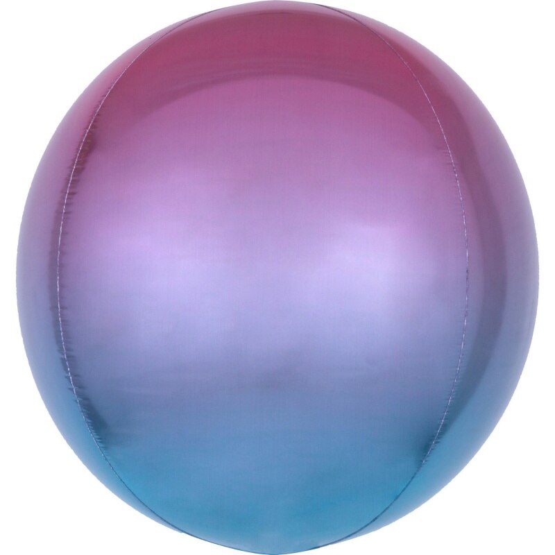 Balon folie Ombre Orbz Purple & Blue - 38 x 40 cm, 39852