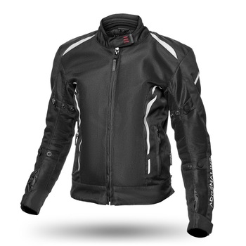 Geaca moto textil Adrenaline Meshtec 2.0 Lady, negru/alb, marime XL Geaca moto textil Adrenaline Meshtec 2.0 Lady, negru/alb, marime XL