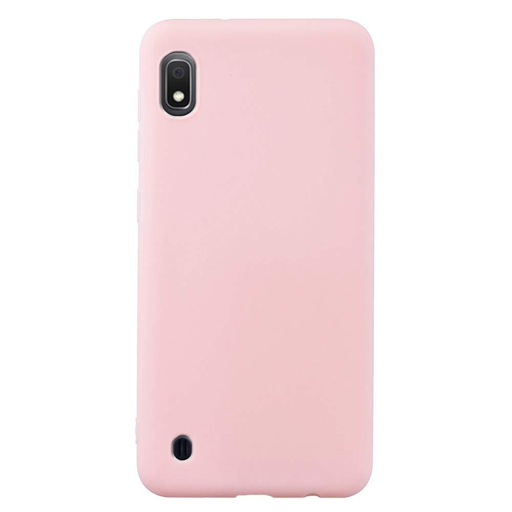 SET 1x Husa silicon compatibila cu Samsung Galaxy A10 , Baby Pink Mat + 1x Folie sticla securizata compatibila cu Samsung Galaxy A10 , Antisoc, TPU, Viceversa Roz pal