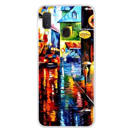 Carcasa Husa Samsung Galaxy A20e model A Rainy Night, Antisoc + Folie sticla securizata Samsung Galaxy A20e Full 3D Tempered Glass Viceversa