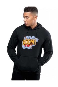 Hanorac Barbati Negru - Boom Hanorac Barbati Negru - Boom