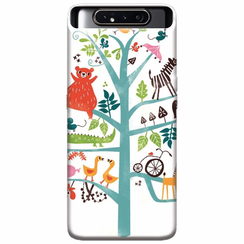 Husa silicon pentru Samsung Galaxy A80, Tree