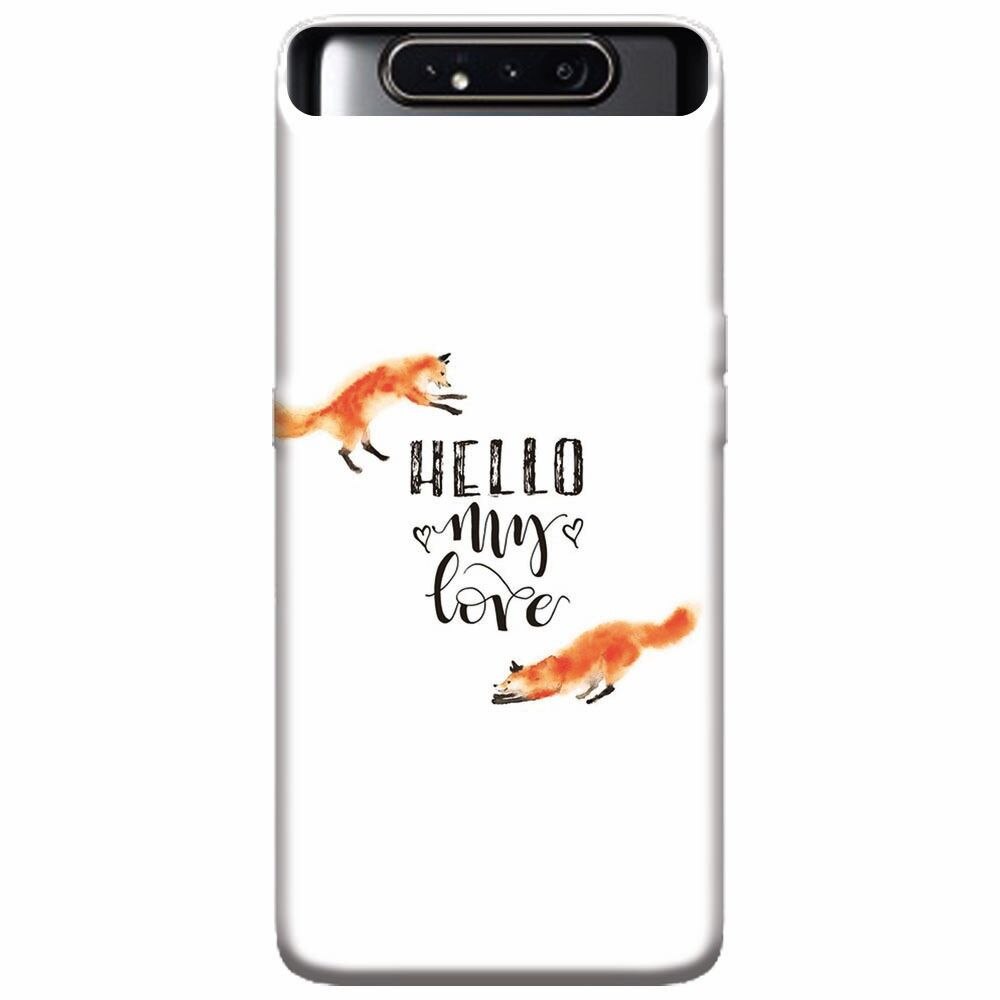Husa silicon pentru Samsung Galaxy A80, Hello My Love