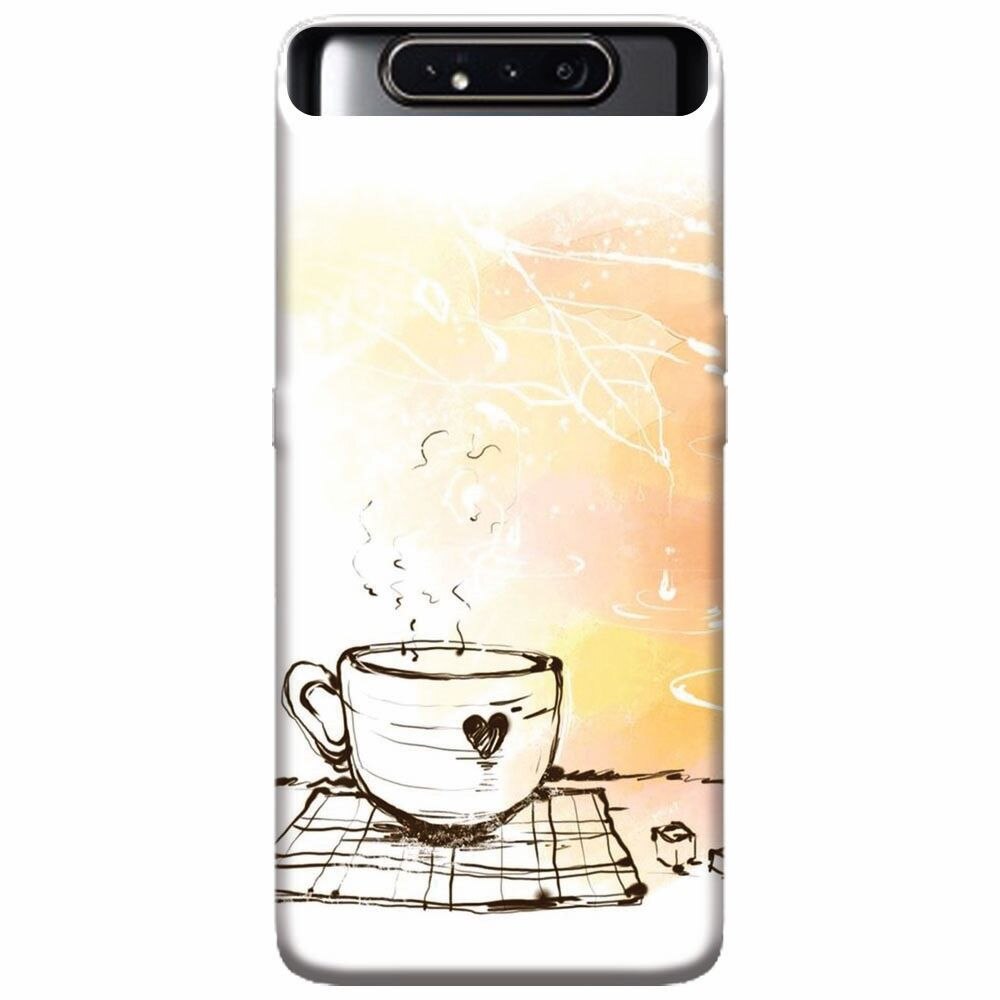 Husa silicon pentru Samsung Galaxy A80, Coffe Love