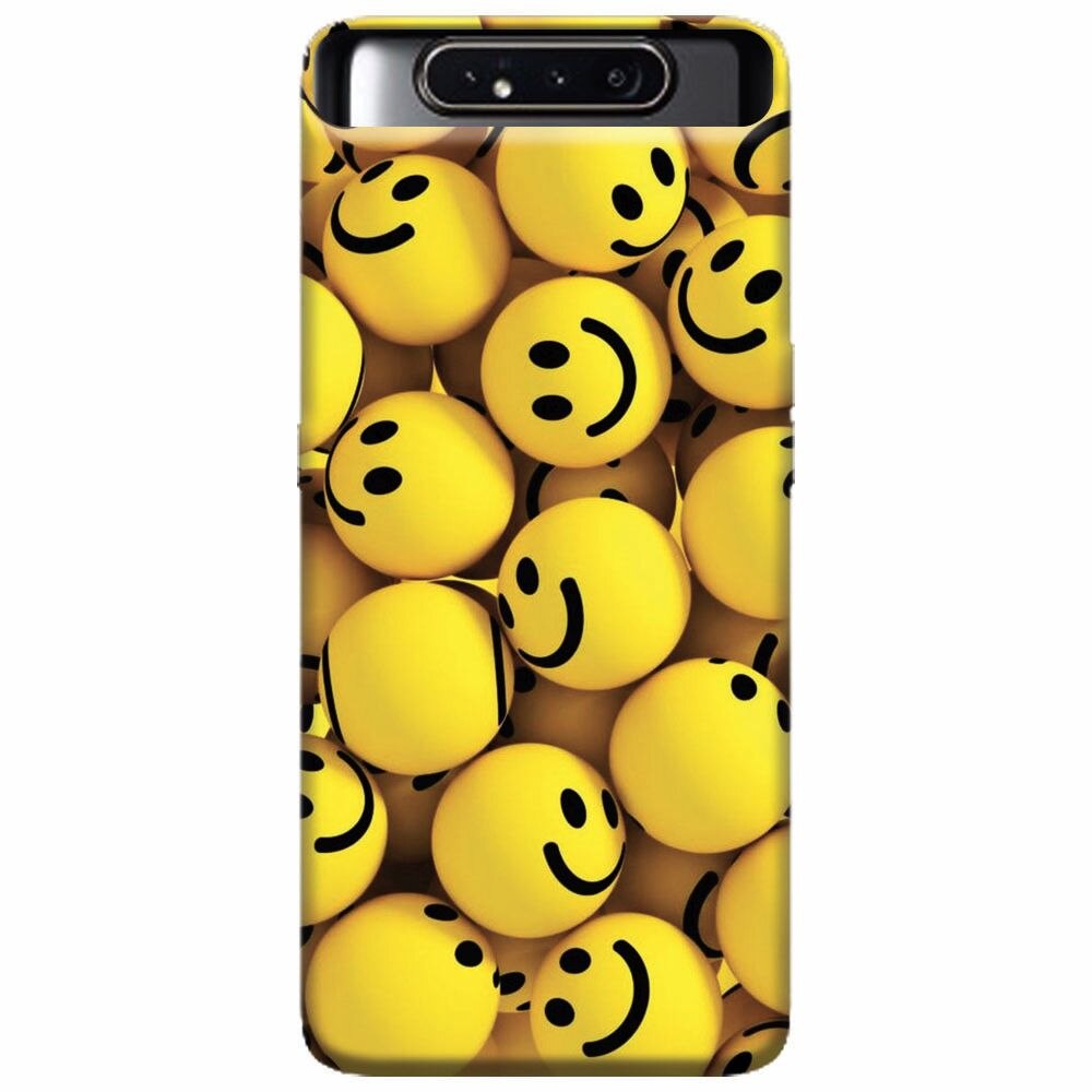 Husa silicon pentru Samsung Galaxy A80, Smiles 002