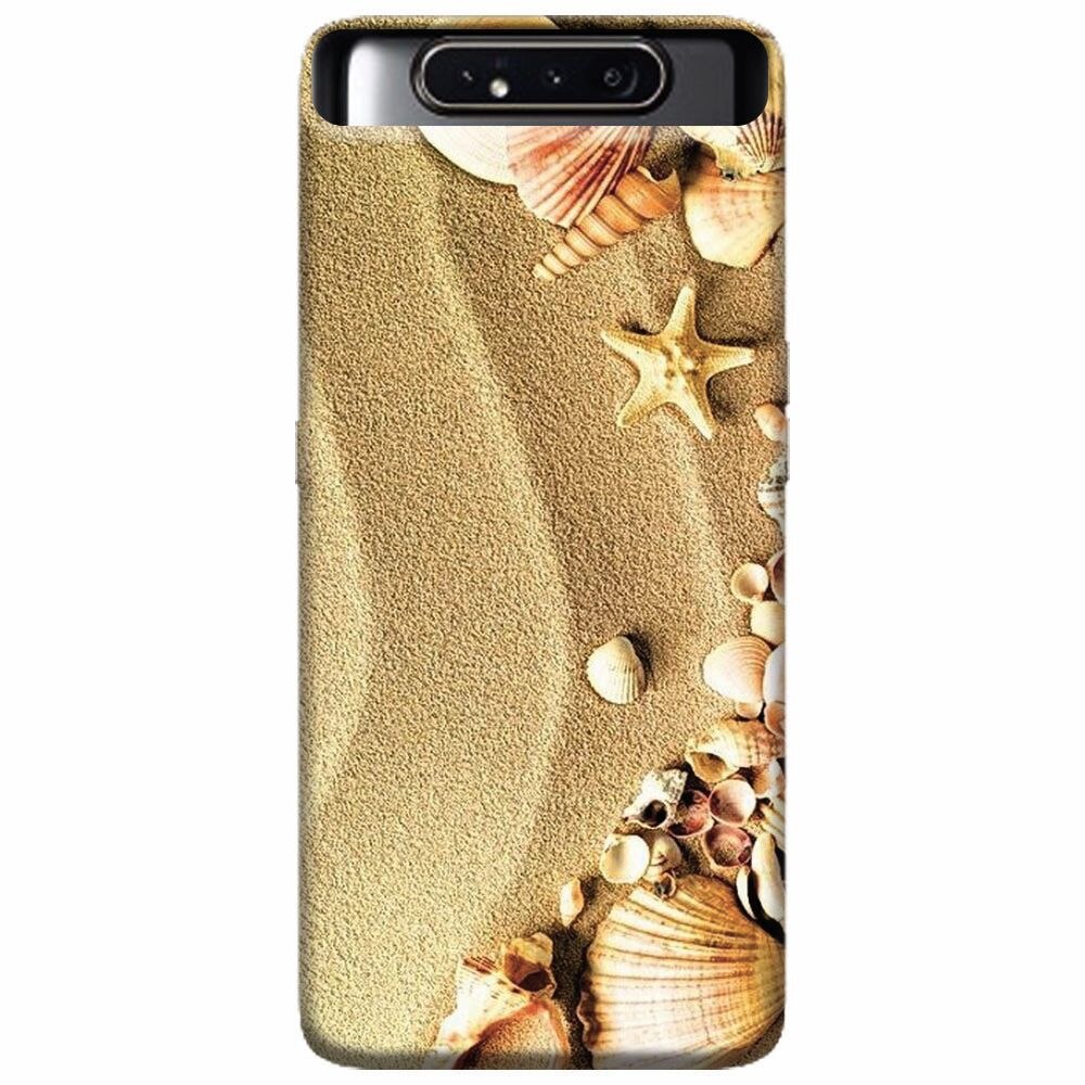Husa silicon pentru Samsung Galaxy A80, Beach Sand Gold