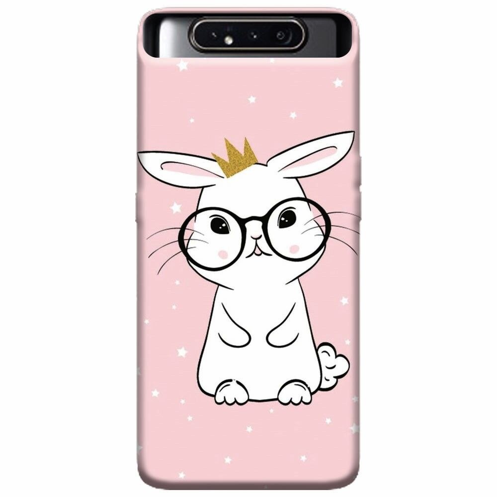 Husa silicon pentru Samsung Galaxy A80, Cute Rabbit