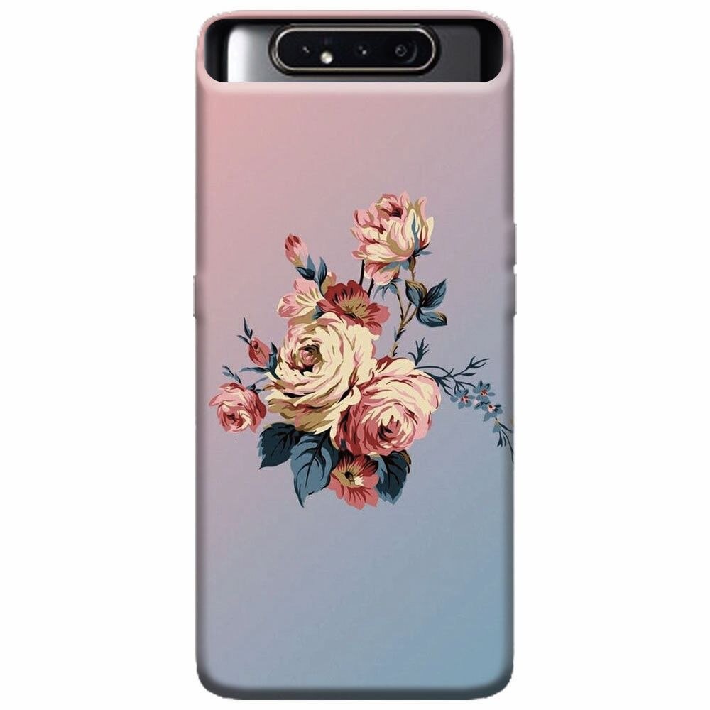 Husa silicon pentru Samsung Galaxy A80, Roses