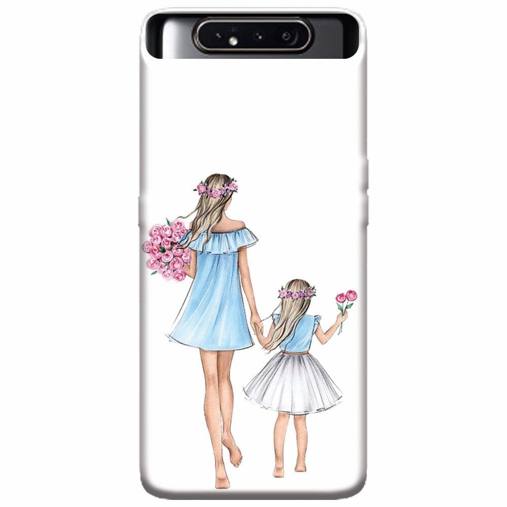 Husa silicon pentru Samsung Galaxy A80, Mom's Princess