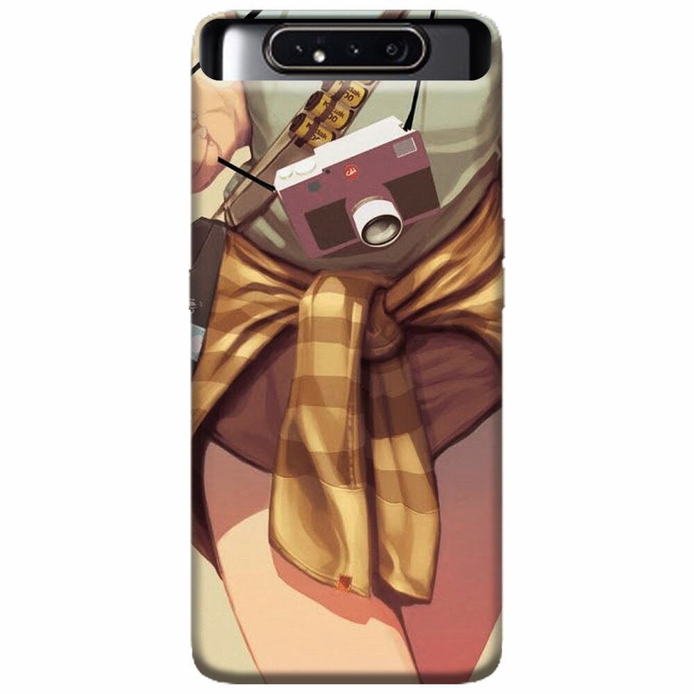 Husa silicon pentru Samsung Galaxy A80, Photograph Girl