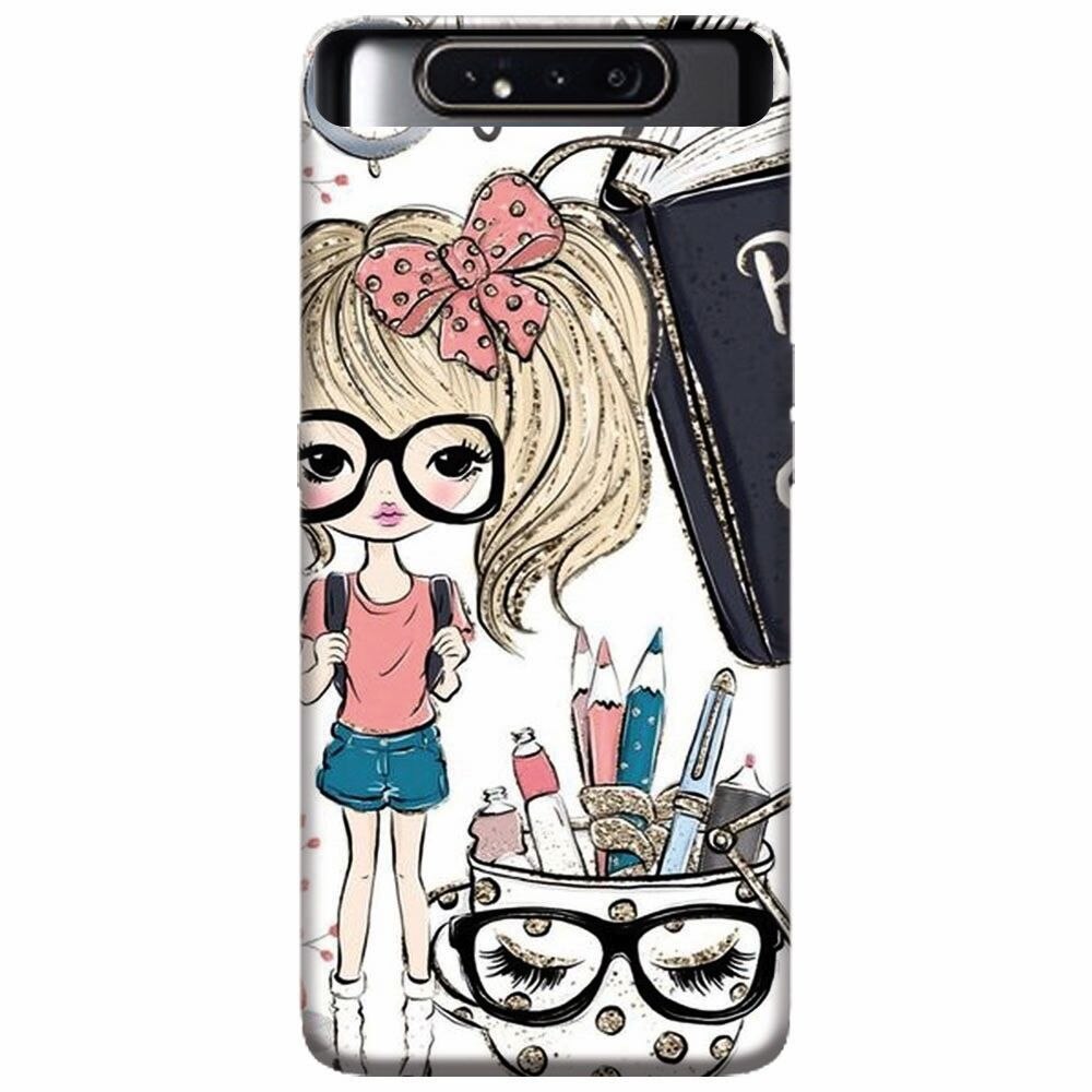 Husa silicon pentru Samsung Galaxy A80, School Girl
