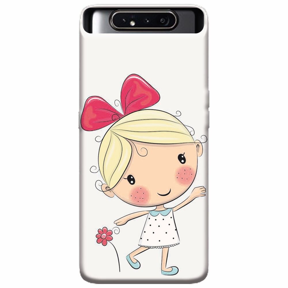 Husa silicon pentru Samsung Galaxy A80, Fetita